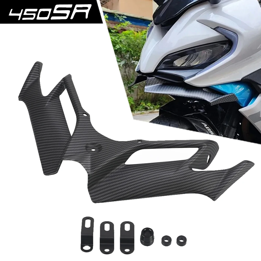 

For CFMOTO CF MOTO 450SR 450 SR 450 sr 450SS 450 SS 2022 2023 2024 Motorcycle Front Fairing Aerodynamic Winglets Dynamic Wing