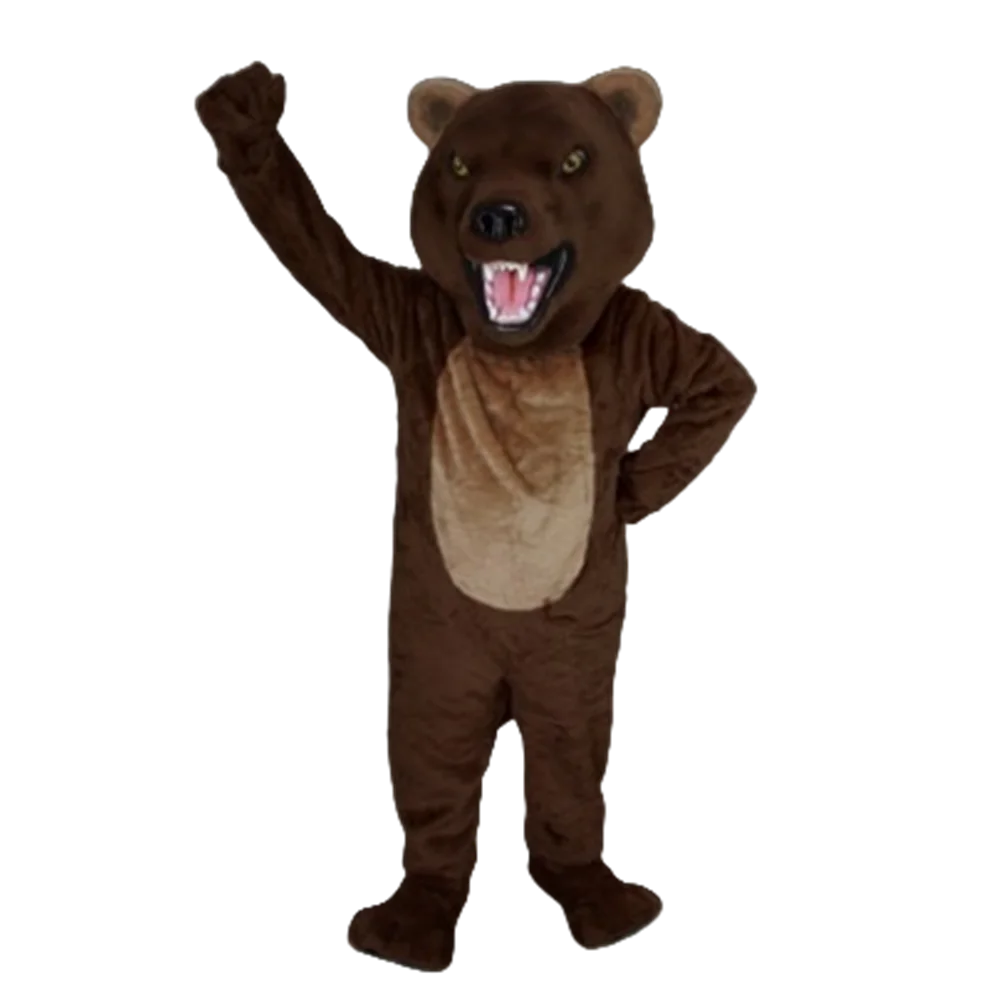 Forest Wild Animal Mascot Bearcat Mascot Costume Adult Size Cartoon Character Carnival Party Outfit Suit Fancy Dress SW853