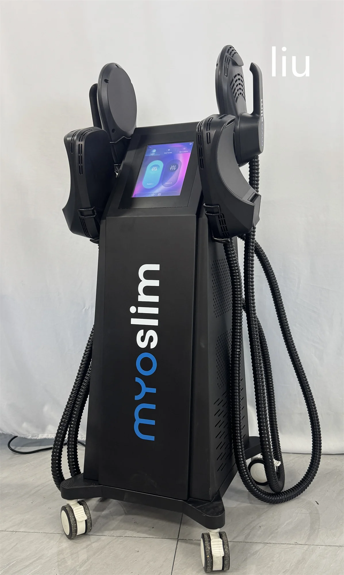 آلة نحت Myoslim 6500 واط RF نحت الجسم تكنولوجيا التخسيس الدهون تحفيز العضلات 15 فقدان الوزن الكهرومغناطيسي