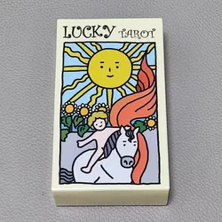 Sorte Tarot Cartas Para Iniciantes, Bonito Deck Para Iniciantes, Cartas Kawaii, 10.3*6cm