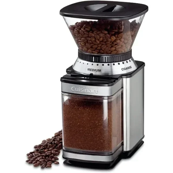 CUISINART Coffee Grinder, Electric Burr One-Touch Automatic Grinder with18-Position Grind Selector, Stainless Steel, DBM-8P1