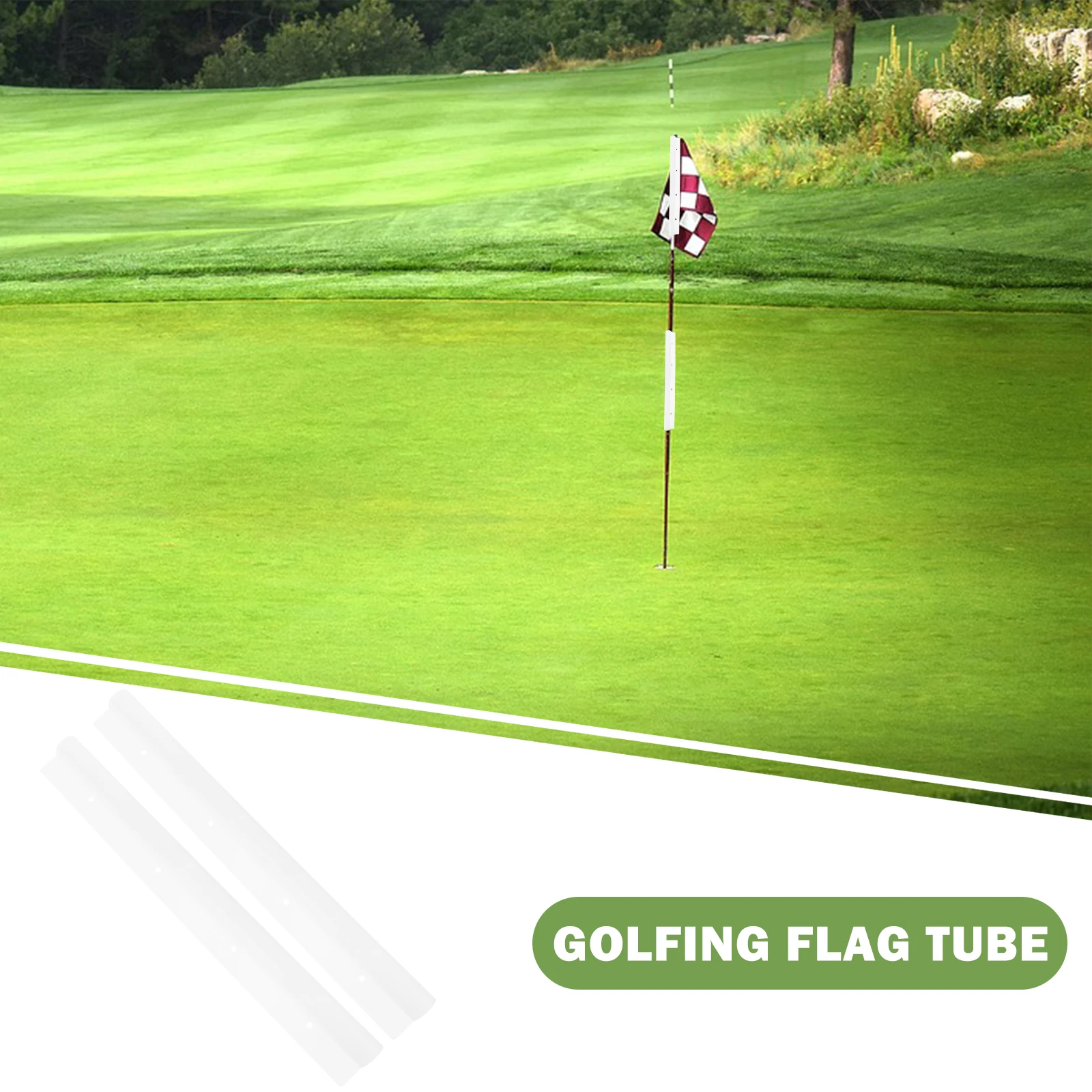 

Golf Flag Tubes Marker Poles Fixed for Golfing Flags Portable Practical Plastic Flag Tube Sewing Tools Golf Training Equipment