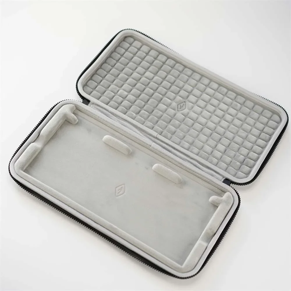 Scratch-Proof Hard Handheld Bag Portable Protective Case Storage Box for Wooting 60 HE Alumaze60 AIM60 GH60 Mechanical Keyboard