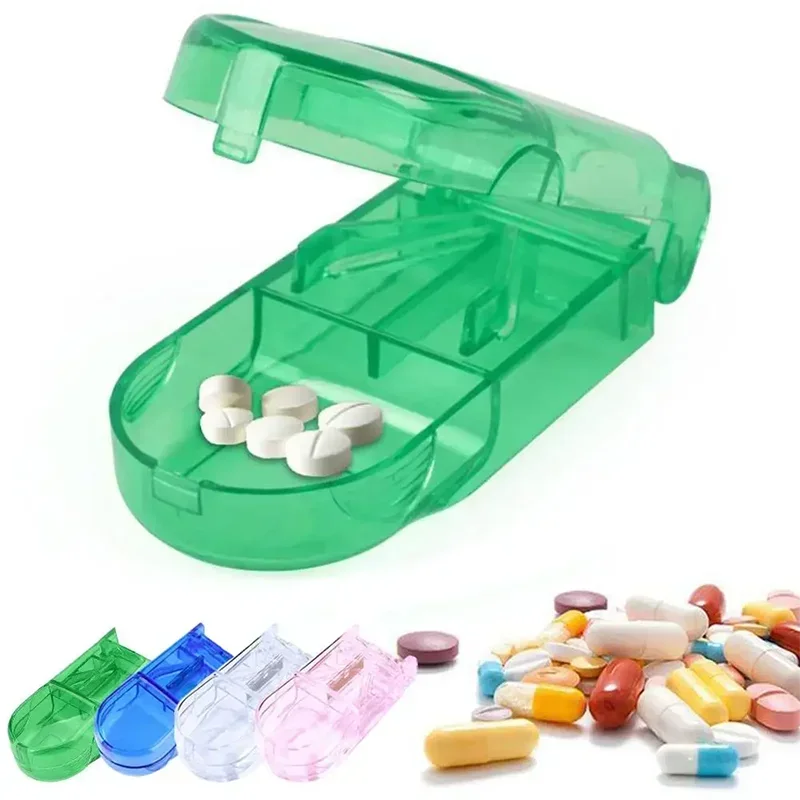 

New 1pc Medicine Tablet Cutter Breaking Pill Divider Quality Splitter Case Box Cutter Storage Care Storage High Drugs Tabl