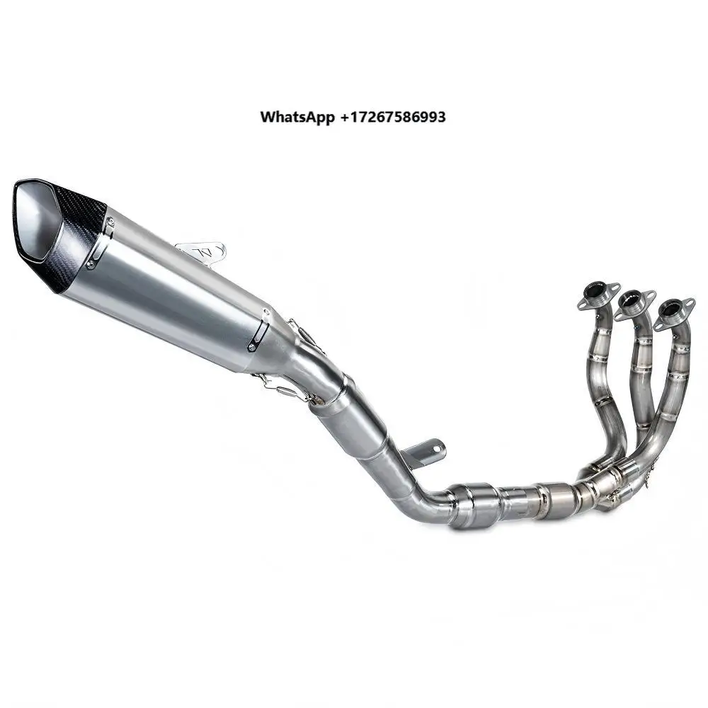 

Suitable for 675SR 675NK New Titanium Alloy Competitive Exhaust Carbon Nozzle Tail Section, Side Motorcycle Exhaust