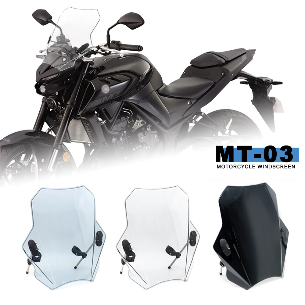 FOR MT03 mt03 2006-2021 2022 Universal Motorcycle Windscreen Windshield Covers  Deflector