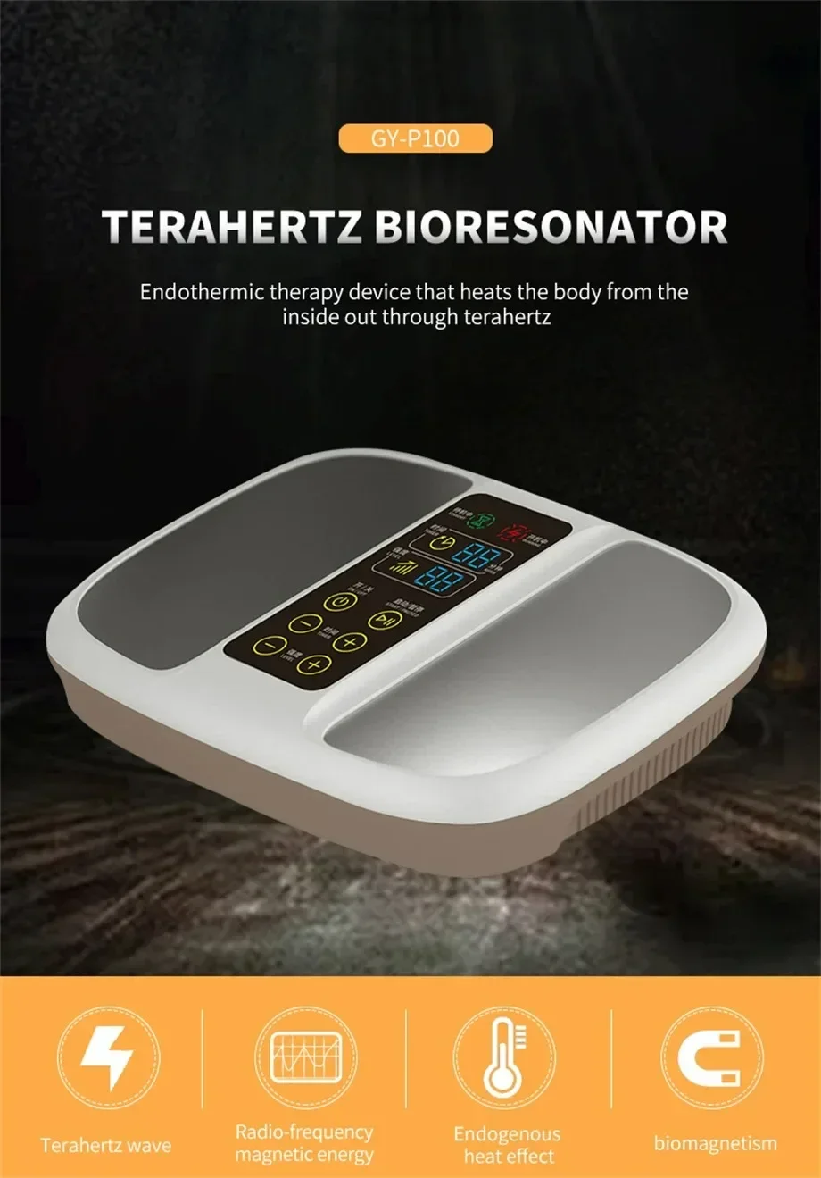 

Life P90 P100 Foot Spa Massager hz Tera Pemf Bioresonance Terahertz physiotherapy equipment