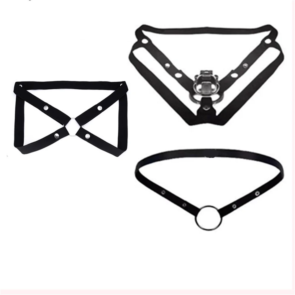 Adjustable Rope-Four Way Widen Elastic Band, Sex Toy Sexy Underwear for Men Anti-Off Male Chastity Cage Device Auxiliary Belt