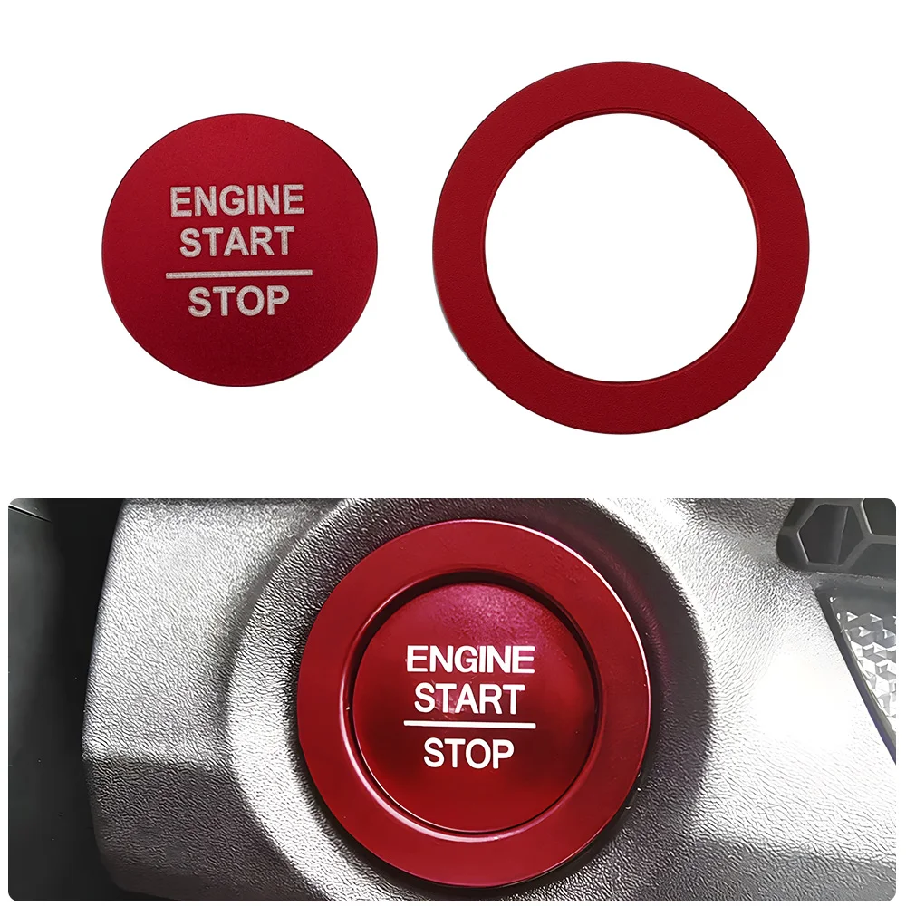 LECART لهوندا سيفيك اكسسوارات 11th Gen 2022 20223 2024 CR-V 2023 2024 الإشعال غطاء أزرار ملصق سبائك الألومنيوم دفع ل