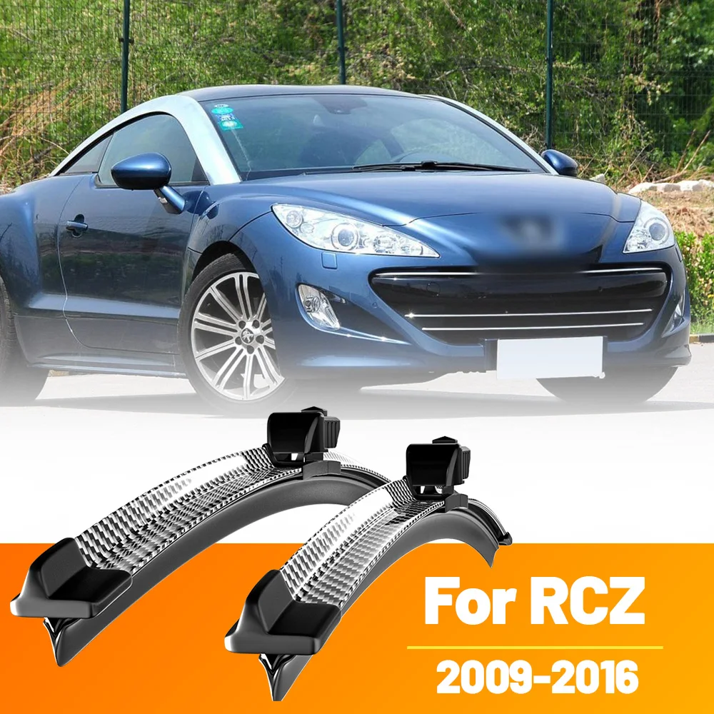 

2pcs Front Windshield Windscreen Wiper Blades Carbon Fibre Wipers For Peugeot RCZ 2009-2016 2010 2011 2012 2013 2014 2015