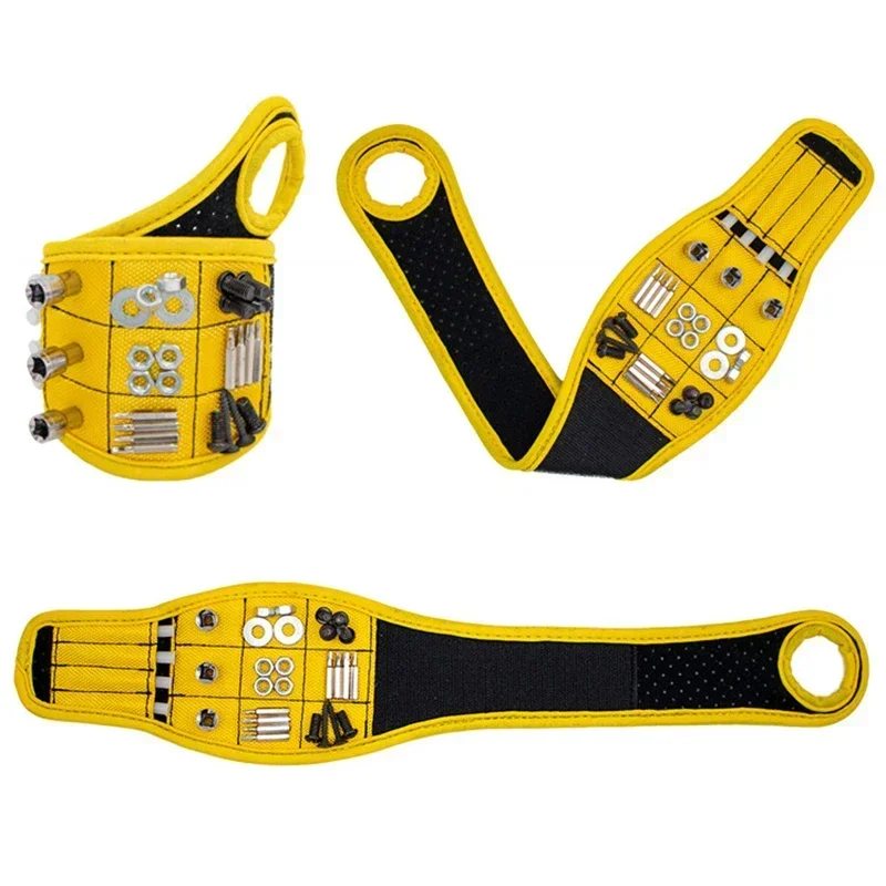 

Strong Magnetic Storage Drill Holder Bit. Boyfriend. Nails, Belt Holds Wristband Tool Father, For Magnets Wrist With Screw Gift