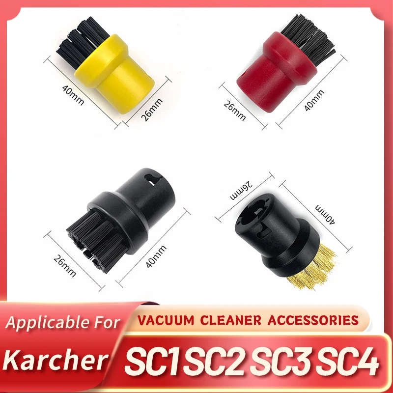 Fenster Düse Spiegel Pinsel Kopf Rakel Runde Pinsel Zubehör Kit Ersatz Für Karcher SC1 SC2 SC3 SC4 Steam Mop Reiniger