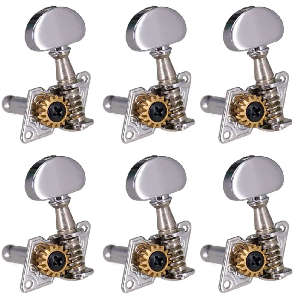 

For Folk Guitar Guitar Tuning Pegs Guitar Tuning Pegs 6pcs Chrome Plated For Folk Guitar For Folk Guitar Brand New