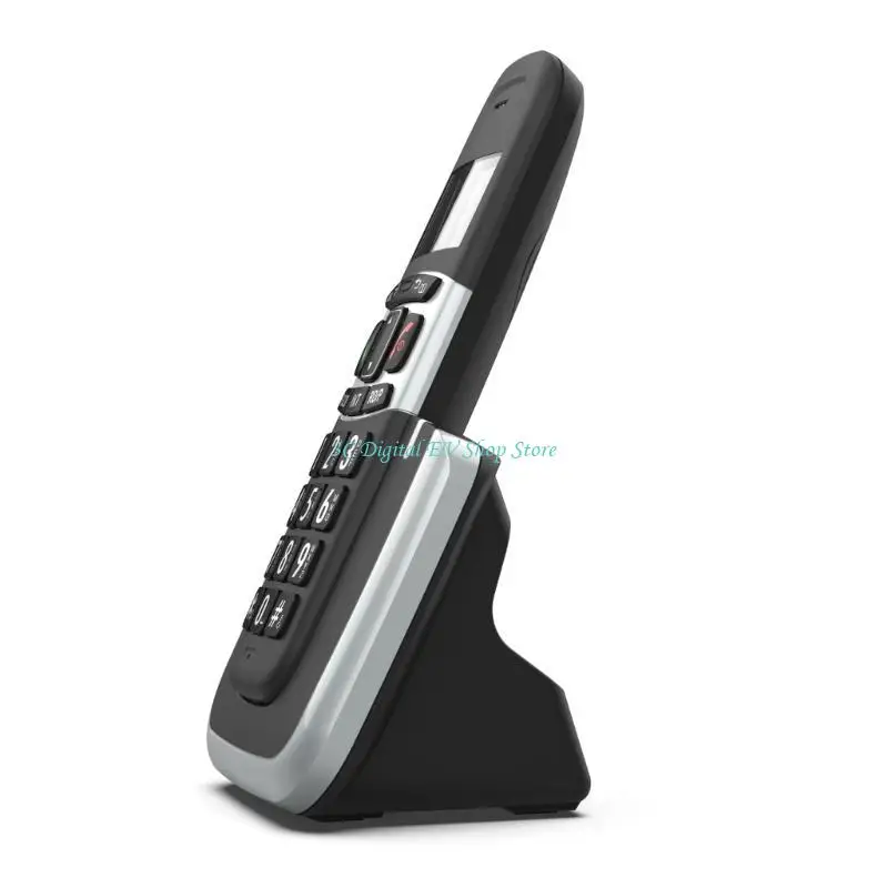 Teléfono inalámbrico E74D D1004-D LCD con botones grandes y rellamadas almacenamiento identificador llamadas