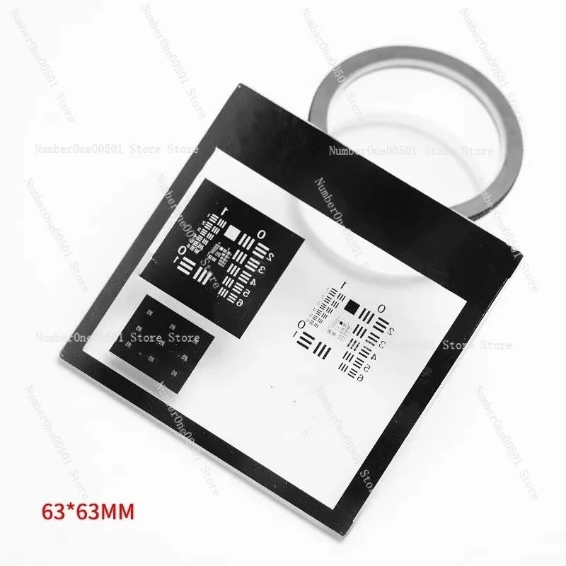 USAF1951 Resolution Test Target Microscope Calibration Slide 25 25mm 76 76mm In Stock