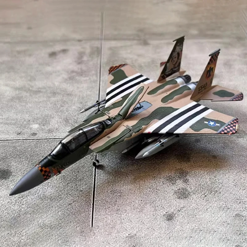 

Diecast 1:144 Scale US F-15C Eagle Fighter F15 Alloy Finished Simulation Model Static Decoration Souvenir Gifts For Adult boy