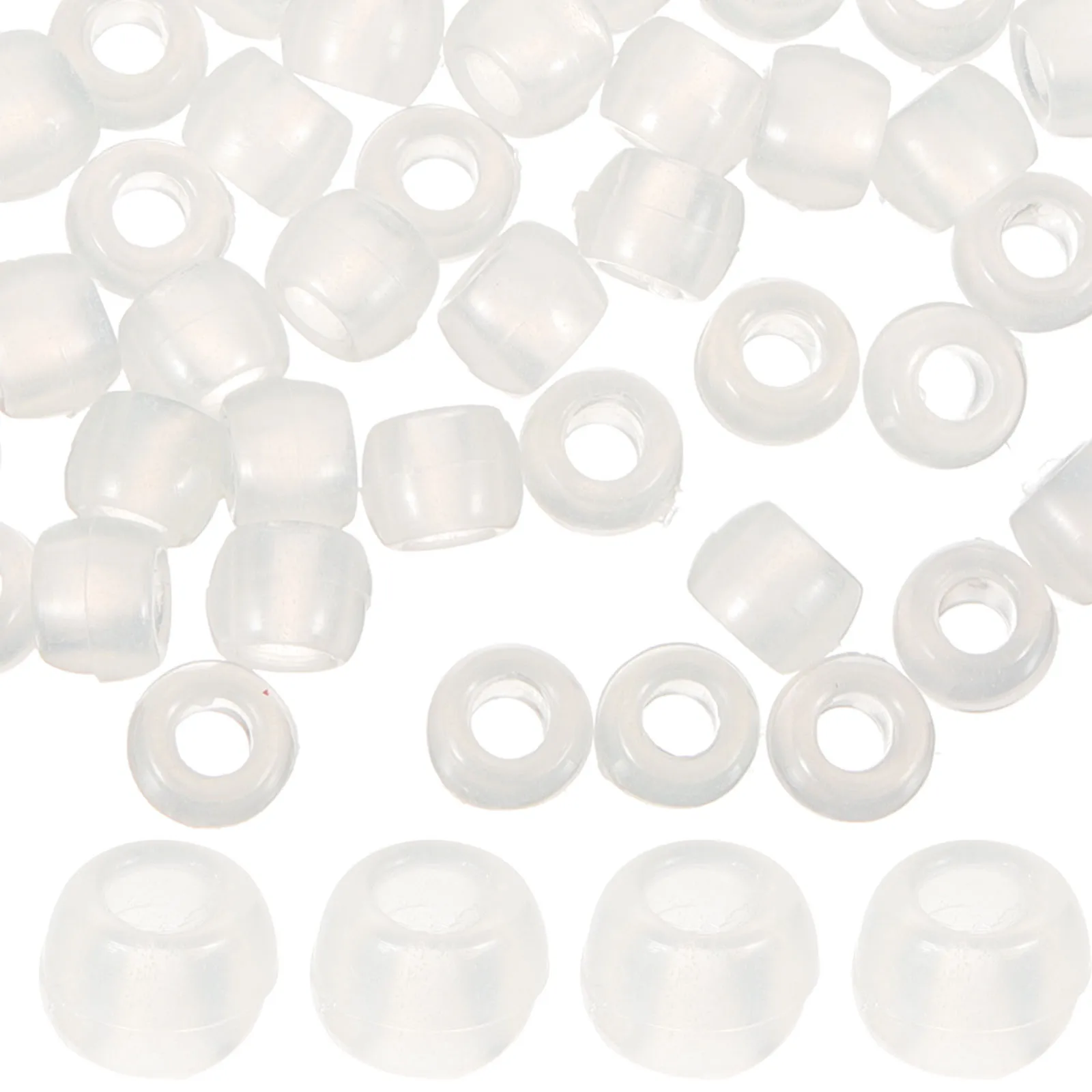 

1000pcs UV Changing Beads 6x8mm Clear Multicolor Uv Plastic Beads for DIY Jewelry Bracelet Necklace Sun Reactive Plastic