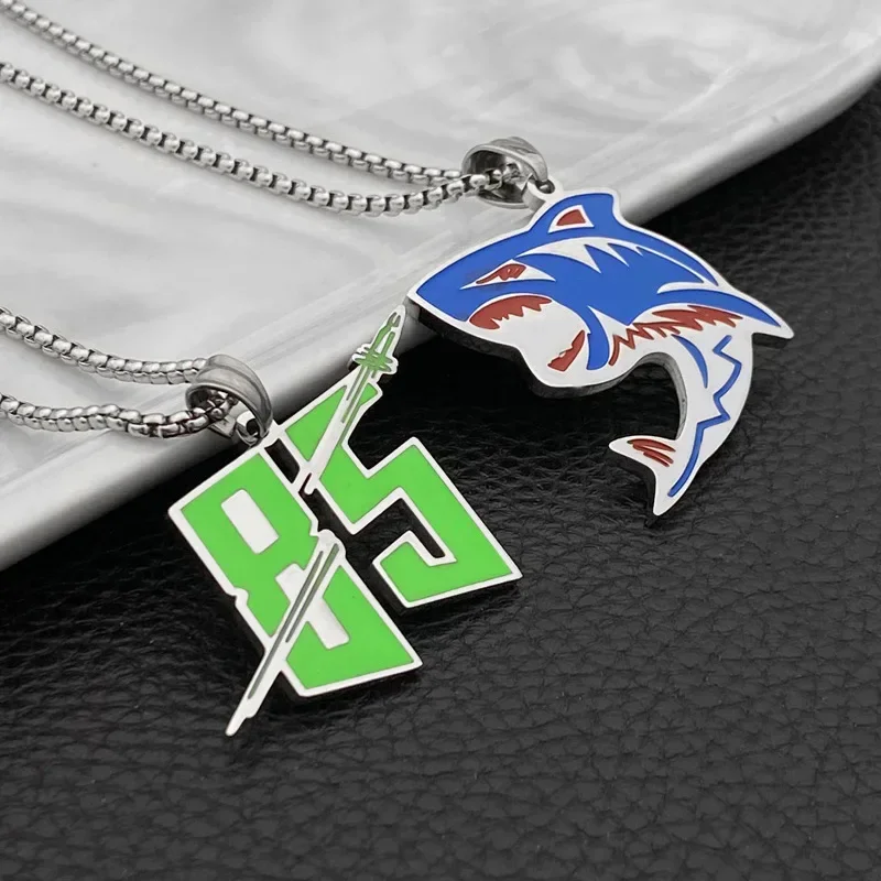 Wang Yi Bo Necklace 85 Number Pendant Men Women Unisex Personalized Hip Hop Steel Fashion Jewelry Titanium
