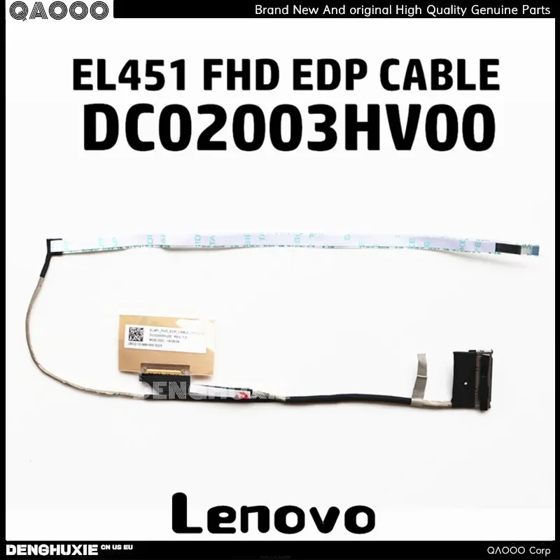 5C10S29894  EL451 FHD DC02003HV00 EDP CABLE FOR LENOVO S540-14IWL Laptop (ideapad) - Type 81ND LCD LVDS CABLE