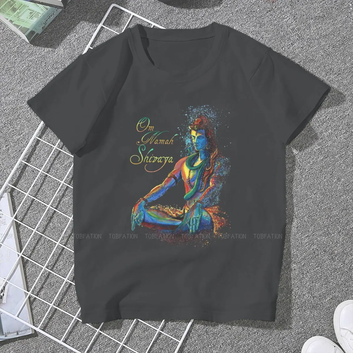 Mantra of Maha Shiva in Deep Meditation  Graphic TShirt Ganesha Ganapati God Of Wisdom India Style Casual T Shirt Women Tee