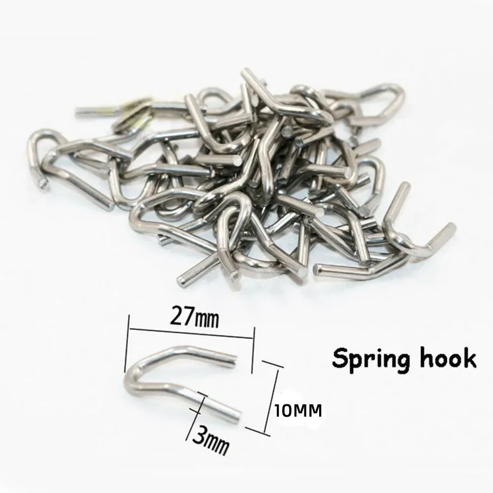 

12x Car Stainless Steel Exhaust Spring U Hook For Motorcycle Scooter Exhaust Pipe Muffler Universal Waterproof Accessories