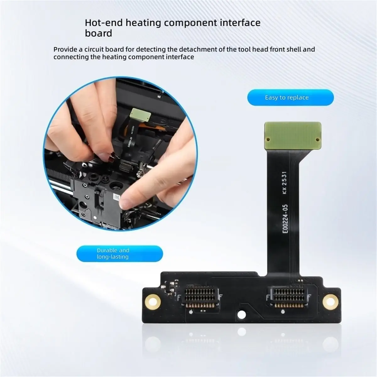 X2D Hotend Heater Assembly Interface Board Official Original for X2D 3D Printer Parts