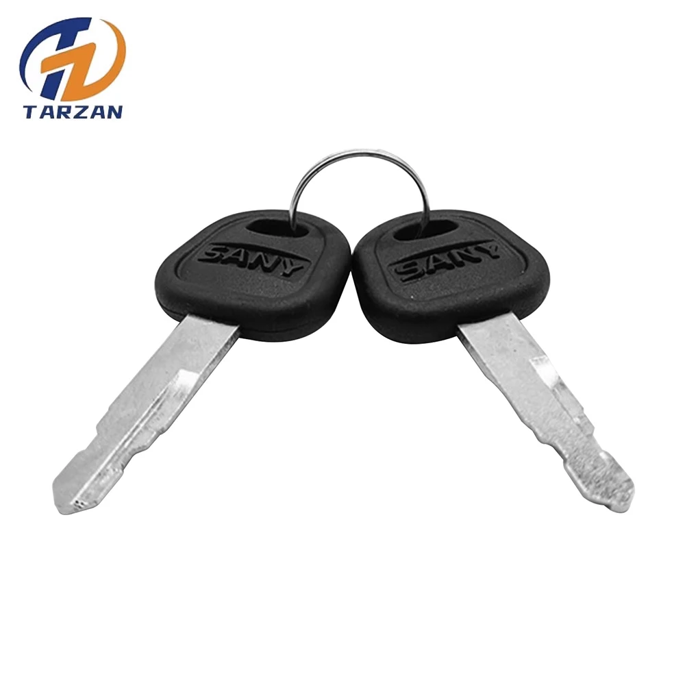 10 Pcs/Pack Ignition Key Fit for SANY Excavator Bulldozer Loader 60022654 Heavy Equipment Parts