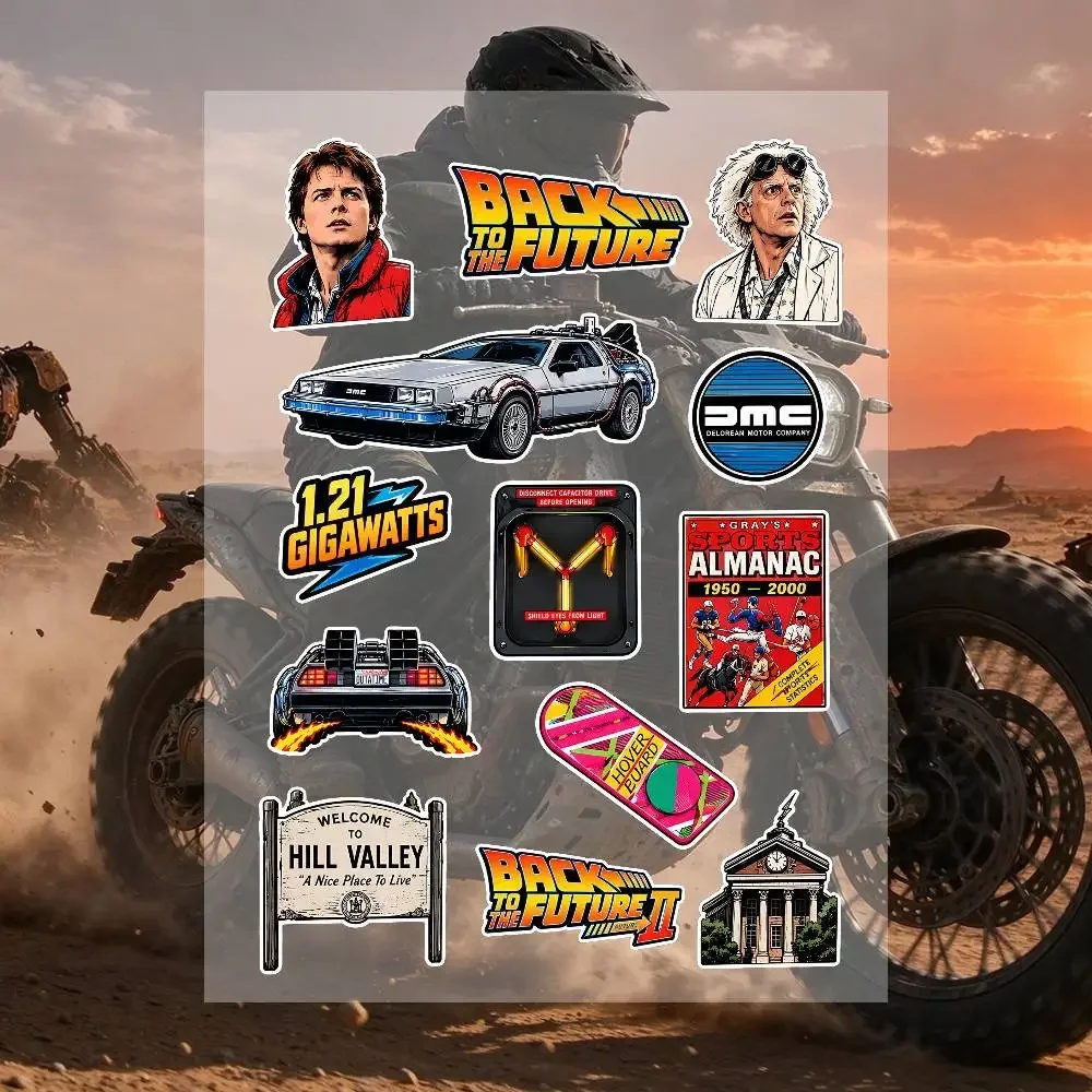 B-Back To The F-FutureS Stickers Moto Sticker Auto Body Bumper Windows Motorcycle Laptop Walls Vinyl Decal Car Tuning