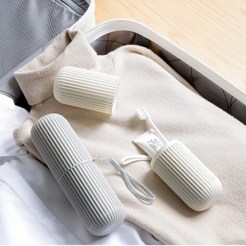 Travel Toothbrush Cup Travel Portable Toothbrush Holder Box Outdoor Camping Toothbrush Storage Organizer Case Travel Toiletries