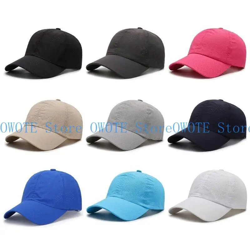 

652F Quick Drying Baseball Hat with Adjustable Head Straps Outdoor Sports Climbing Fishing Baseball Caps Adult Sun Hat