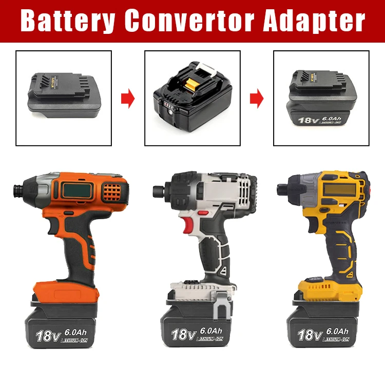 Adattatore batteria per batteria al litio Makita 18V convertito in Black & Decker PORTER CABLE Stanley 18V 20V convertitore batteria