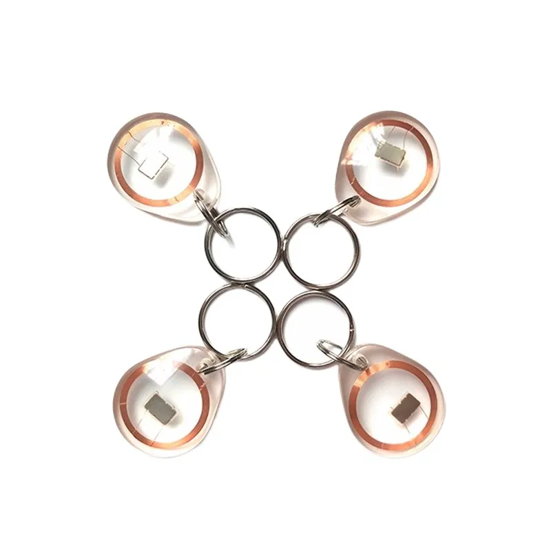 

Прозрачный цвет 13,56 МГц UID S50 1K перезаписываемые RFID-брелки водонепроницаемая метка для ключей сменная карта контроля доступа NFC 5 шт.