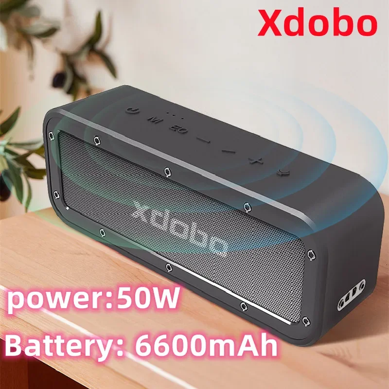 

Xdobo Wake1983 50W Bluetooth Speaker Portable Wireless Super Bass Waterproof Subwoofer 360 Stereo Surround TWS Column Sound Bar