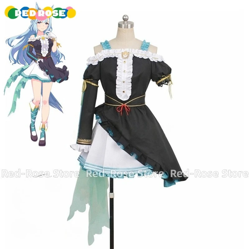

《Custom Made》Anime Uma Musume: Pretty Derby Mejiro Ardan Cosplay Costume Party Dress Halloween Any Size