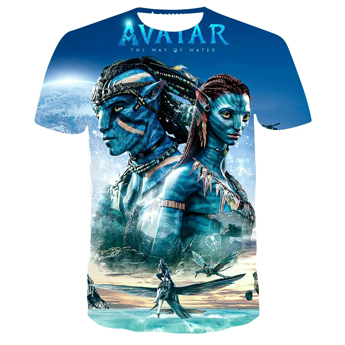 Miniso Avatar The Way of Water 3D Casual Wear and Printing Men Women's Fashion Oversized T-Shirts Kids Boys Girls T-Shirts Tops