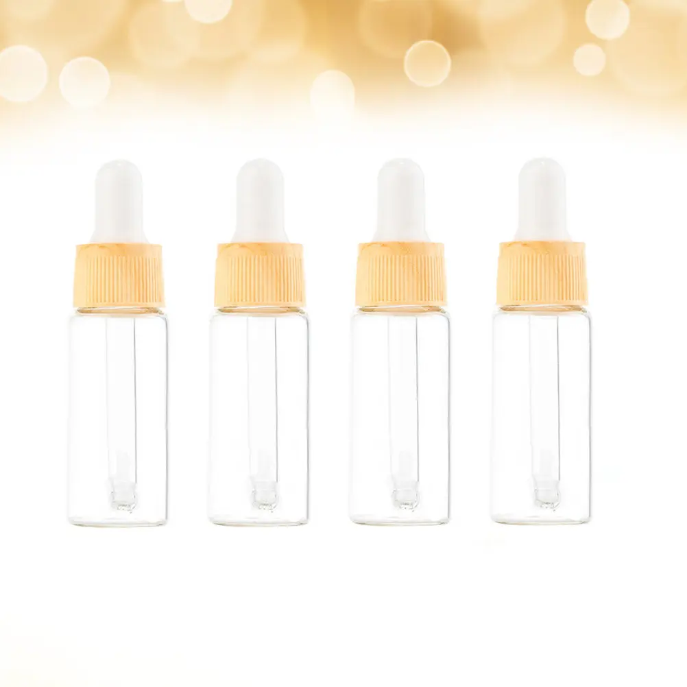 

Набор из 4 флаконов-капельниц с текстурой дерева, 15 мл, премиум-класса, утолщенные, прозрачные, для эфирных масел, тоников и сывороток