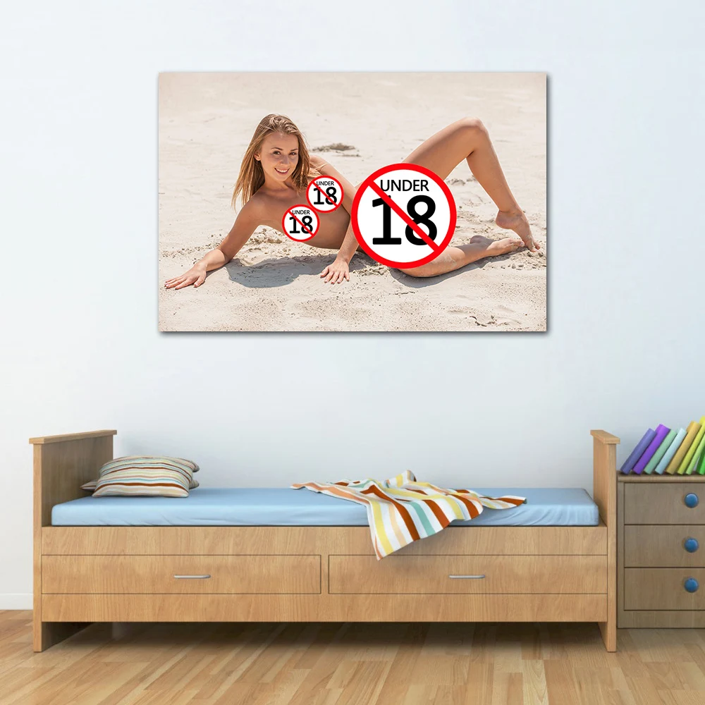 Uncensored Artwork Wall Art Nude Sexy Woman Posters Prints Erotic Canvas Painting Adult Pictures For Living Room Home Decor