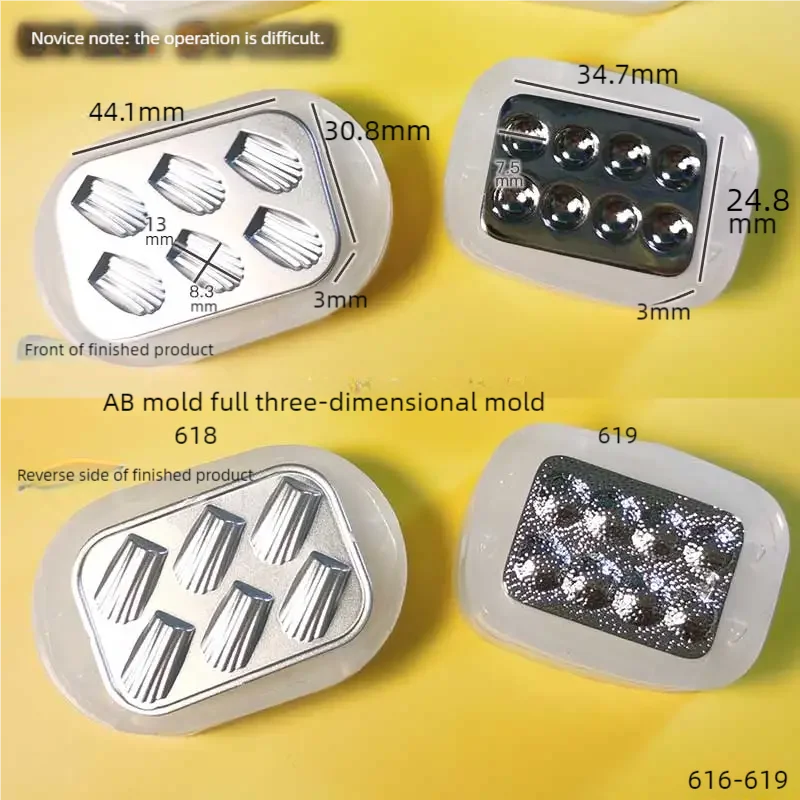 DIY Handcraft miniature baking pan mold Epoxy Resin Mold Food Play Miniature Pinching Mould Epoxy Resin Mold UV Resin Moldse