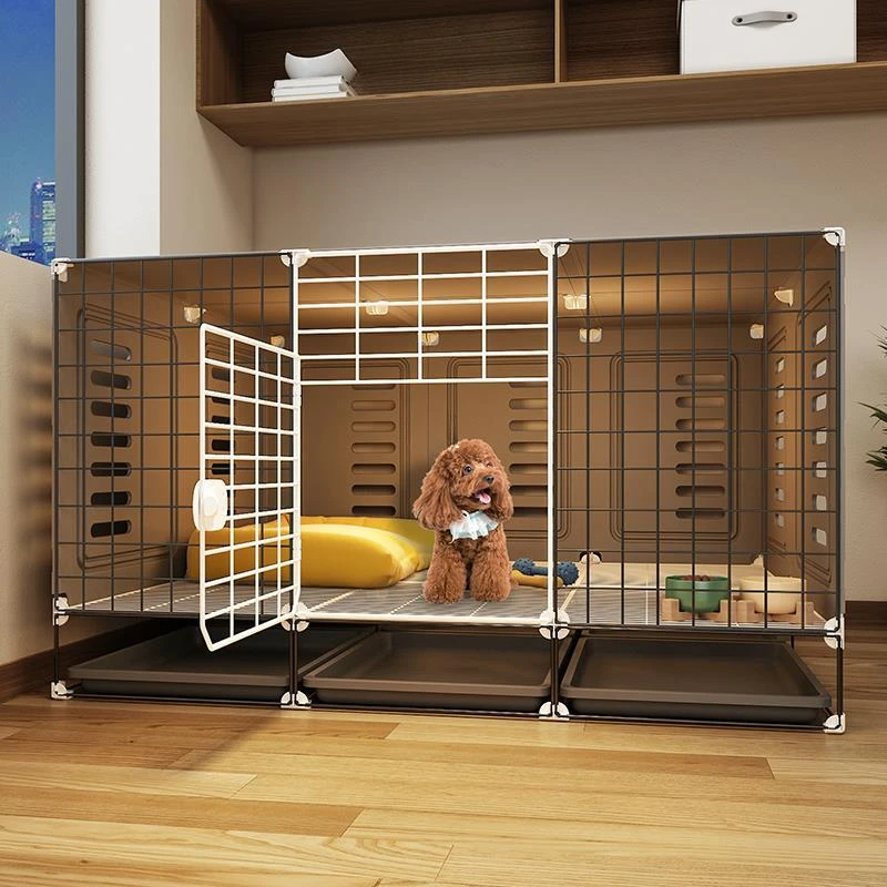 

Dog cage for small and medium-sized dogs, with toilet separation, indoor thickening, villa