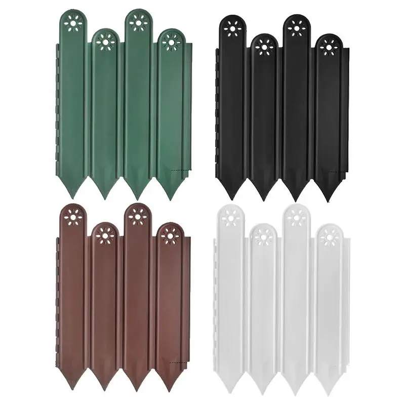 

Lawn Edging Pack Of 10 Lawn Edging Border Decorative Garden Fencing Interlocking Animal Barrier Vegetable Palisade For Outdoor