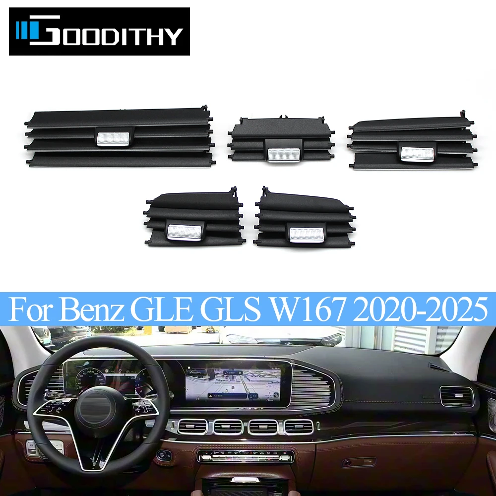 

Car Front Rear AC Vent Outlet Grille Air Conditioning Repair Kit Replacement For Benz GLE GLS W167 2020-2025 1678301300
