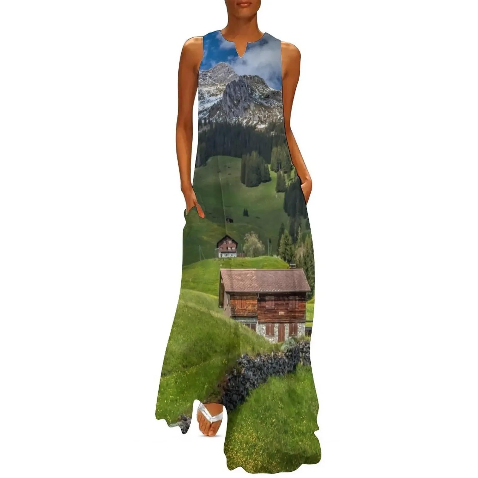 

Swiss Chalet Long Dress evening dress ladies birthday dress for women luxury 2025