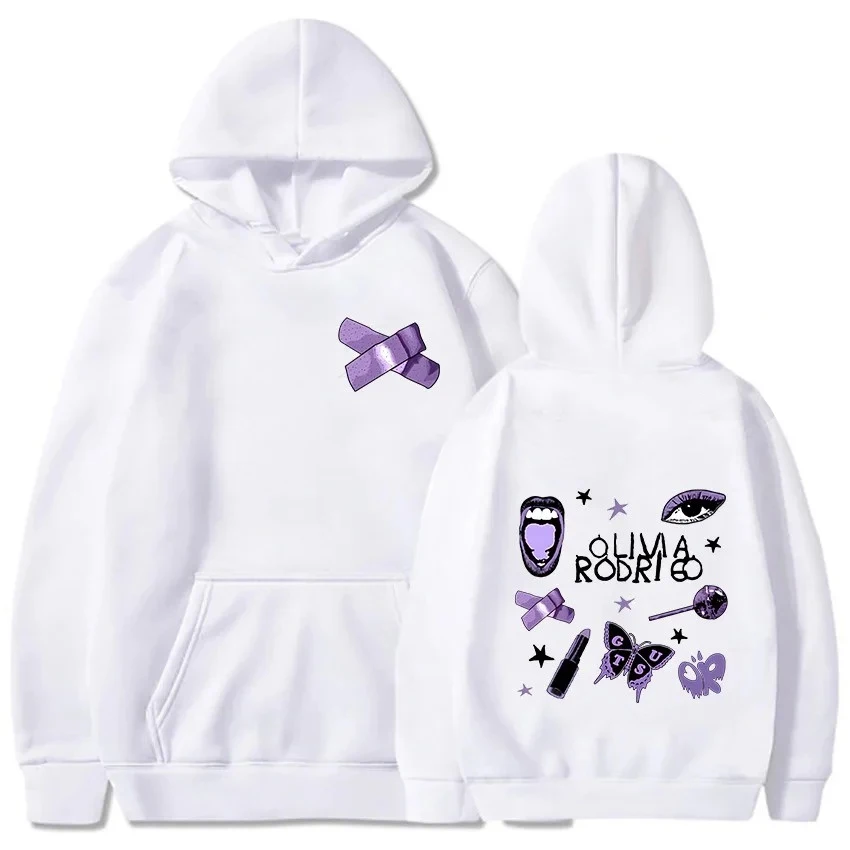 Oliviaa Rodrigoo Guts OR Sour VAMPIRE Women Winter Coats Bow Tie Graphic Fleece Hoodies Popular Sweatshirt Harajuku Pullover