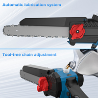 Nananuu Mini Chainsaw 8-Inch Cordless Woodworking Handheld Garden Electric Saw Cutting Power Tool For Makita 18V Battery