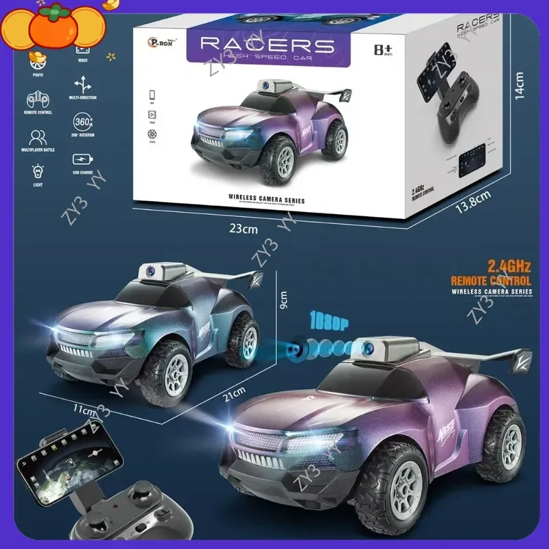 Snelle 2.4G afstandsbediening auto met camera Elektrisch drijvend racespeelgoed voor jongens Ideaal kerstcadeau voor de feestdagen