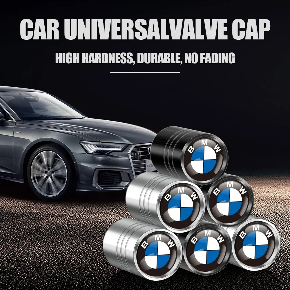 4Pcs Metal Wheel Tire Valve Caps Car tyre Accessories For BMW E49 E60 M M3 M5 F10 F30 F20 E28  E36 E39 E46 E91 Performance X1 X2