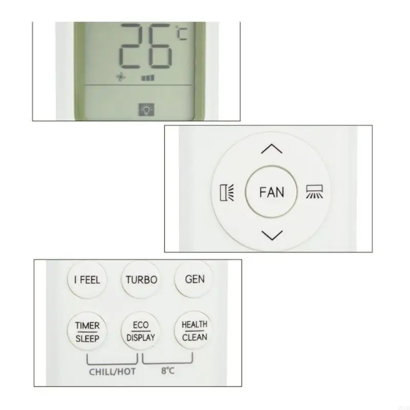 20CBユニバーサルLCDエアコンリモートコントロールコンディショニング002383の使用