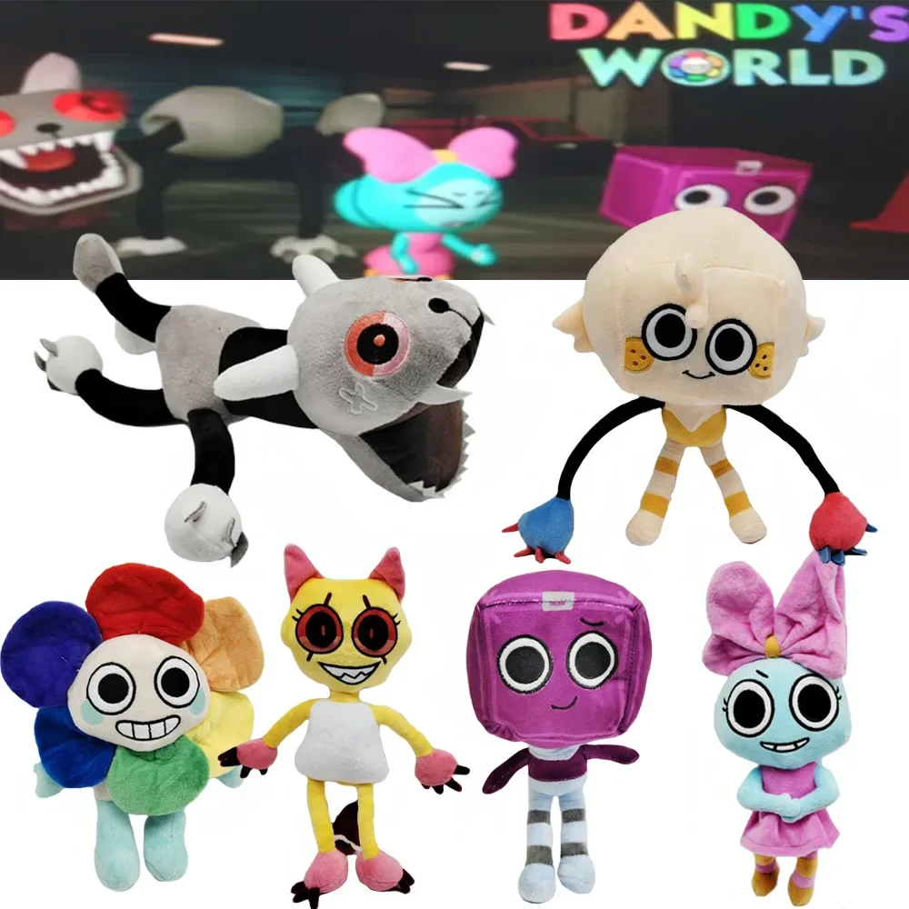 

New Dandy'sed Worlds Game Characters Plush Dolls Cute Games Peripheral Dolls Kawaii Children's Games Toys Holiday Gifts