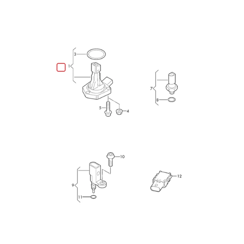 Sensor de nivel de aceite de motor de calidad OE 04E907660D para Audi A1 A3 VW Golf Jetta Passat Tiguan 04E 907 660 D 04E 907 660D