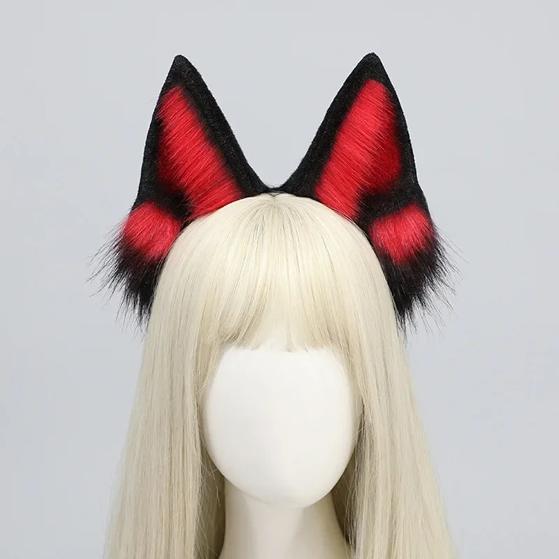 SN55New أفخم الألمانية الراعي آذان الكلب تأثيري الذيل اكسسوارات يدوية الصنع الشعر هوب الكلب الأذن الذيل دعوى تأثيري الدعائم $5Q @ 1